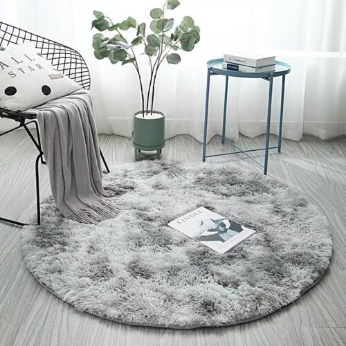 Round PV Fur Carpet (1)