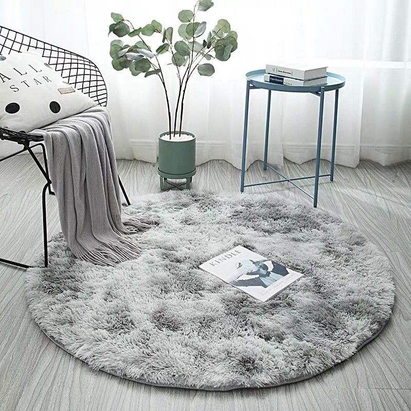 Round PV Fur Carpet (1)