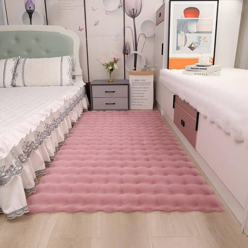 Bubble Faux Rabbit Fur Rug(4)