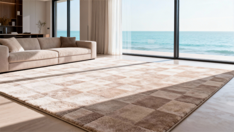 European buyers PV velvet rugs (1)
