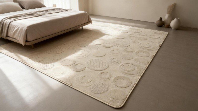 solid color polyester rugs (2)